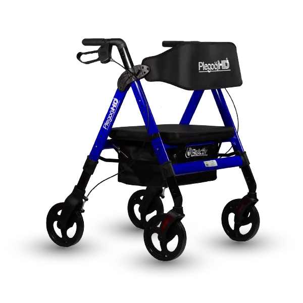  Rollator Bariátrica de Aluminio, Color Azul Profundo